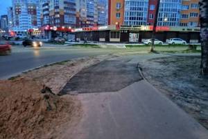 В Брянске рассказали об аварийном ситуации на новой улице Олега Визнюка