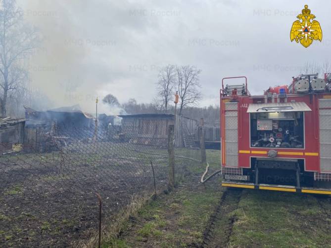 При пожаре в стародубском селе пострадал человек
