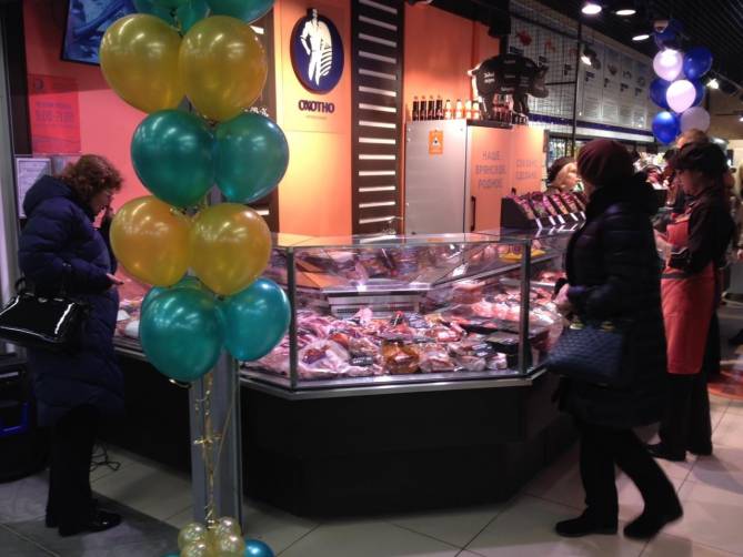 В ТЦ «Океан Плаза» на телецентре открылся удобный мясной магазин «Охотно»