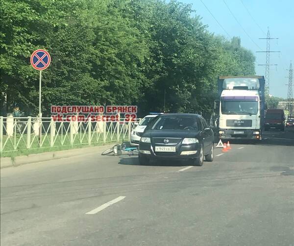 В Брянске водитель сбил велосипедиста возле пивзавода