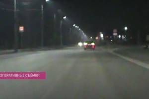 В Брянске сняли на видео ночную погоню за неадекватным угонщиком «Тойоты»