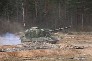 Брянские артиллеристы устроили стрельбу под Воронежем 