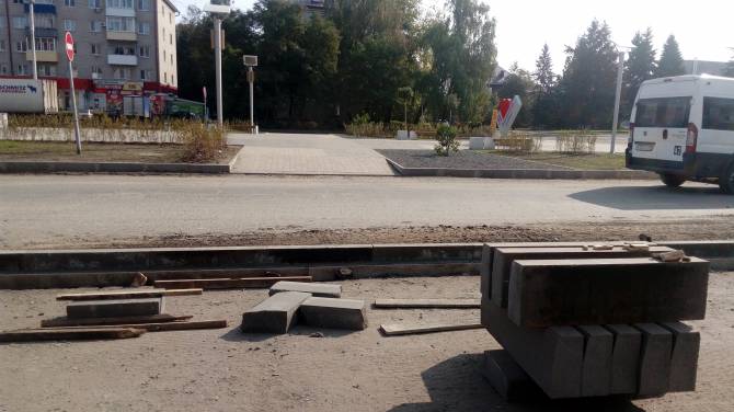 Брянские чиновники забыли об инвалидах при строительстве тротуара на «Литии»