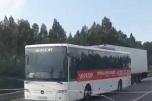 Под Брянском фура протаранила автобус «Мираторга»