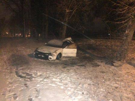 В Брянске 18-летний парень на Mitsubishi протаранил дерево