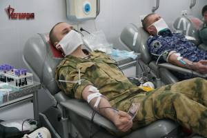 Брянские росгвардейцы за три года сдали более 200 литров крови