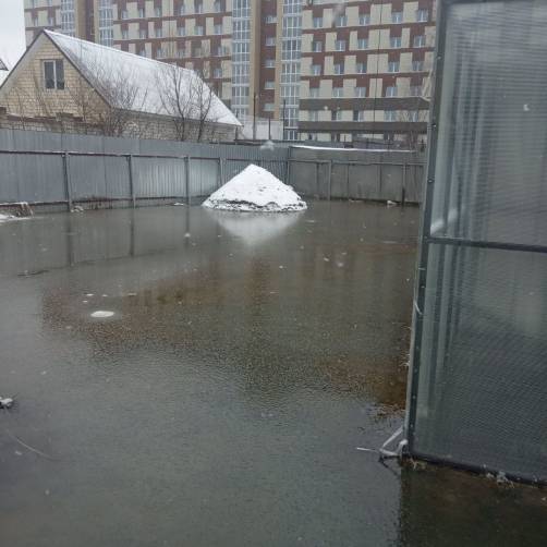 В Брянске на Володарке затопило частные дома по улице Радищева