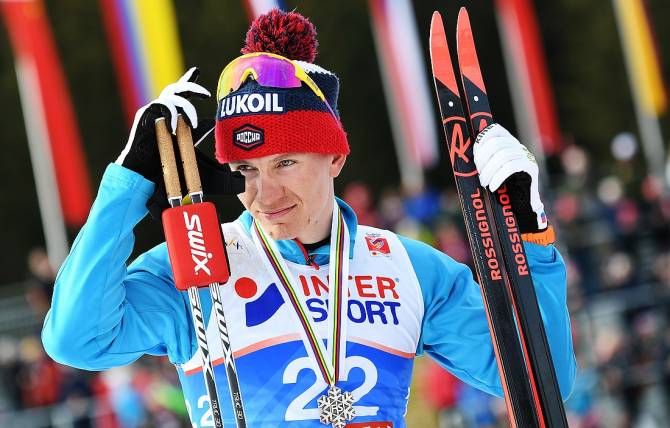 Брянский лыжник Большунов вышел на второе место в общем зачете «Тур де Ски»