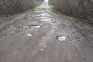 Жители брянского села Ущерпье пожаловались на убитую дорогу