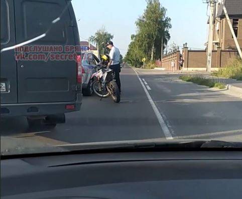 В Брянске сообщили об аварии с участием мотоциклиста и машины ДПС