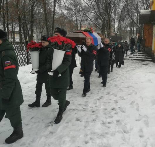  В Клинцах простились с погибшим в ходе спецоперации Олегом Бутримом