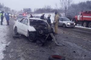 В массовом ДТП под Брянском погиб парень и ранена пенсионерка