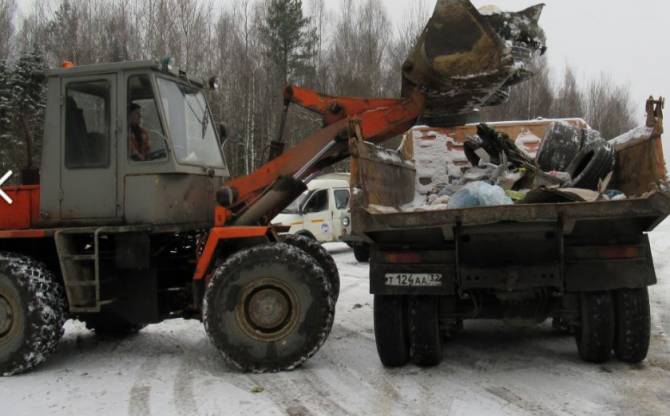 В Дятьковском районе ликвидировали незаконную свалку