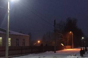 В Новозыбкове осветили дорогу к школе по улице Горького