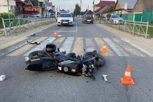 В Жуковке водитель Nissan сломал на переходе бедро 16-летнему мотоциклисту