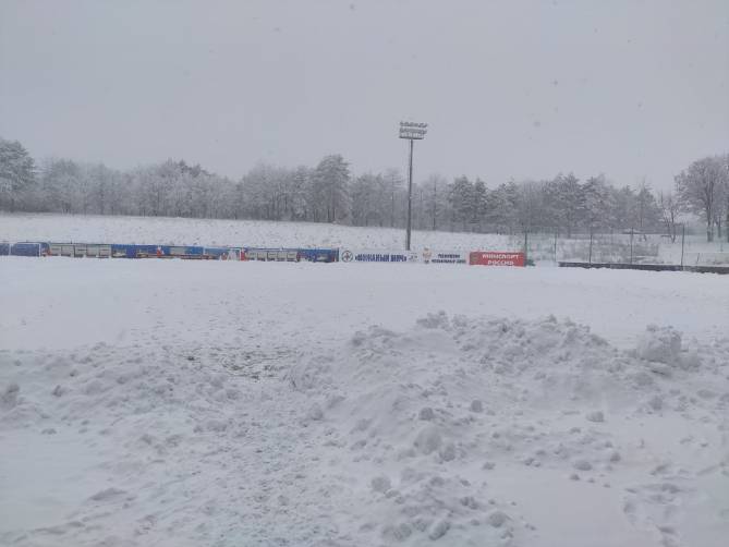 Из-за снегопада на Ставрополье отменили матч брянского «Динамо» 