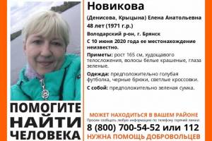 В Брянске нашли погибшей пропавшую Елену Новикову