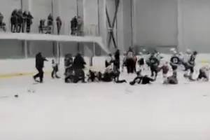 В Климово произошло «ледовое побоище» между юными хоккеистами