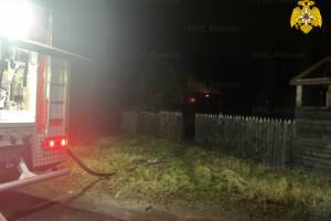 В Большом Полпино в сгоревшем доме пострадали люди