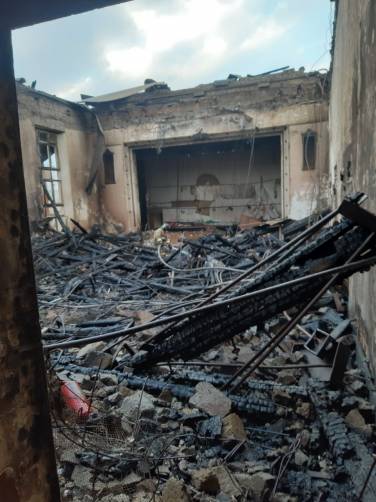Пожар оставил от ДК в брянском городе Фокино руины