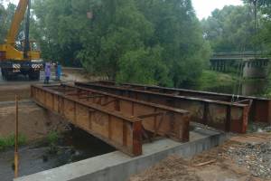 В Стародубском районе начался ремонт моста через реку Вабля