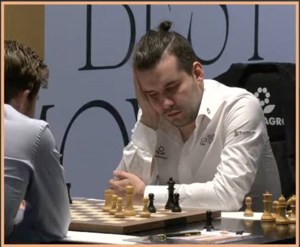 Вторая партия брянского гроссмейстера Непомнящего с Карлсеном завершилась вничью
