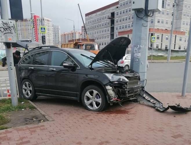 Опубликовано видео момента аварии на улице Советской в Брянске