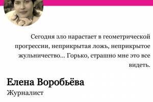 Елена Воробьёва о выборах