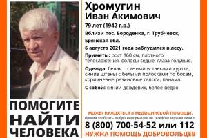 В Брянской области ищут заблудившегося в лесу 79-летнего Ивана Хромугина