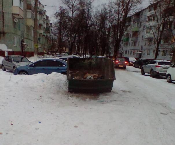 В Брянске очистили от мусора двор по улице Дятьковской
