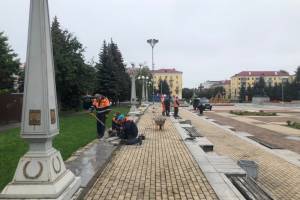 В Брянске дорожники приступили к ремонту площади Партизан