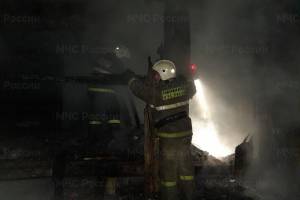 На пожаре в Почепе пострадал человек