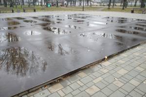 В Брянске на зиму отключили музыкальный фонтан в Майском парке