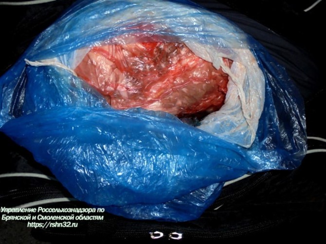 В Брянскую область запретили ввоз более 600 кг подозрительного мяса