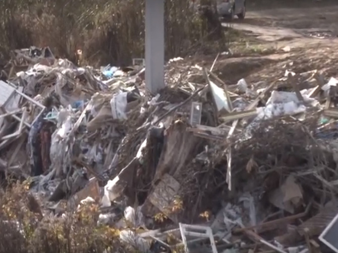 Брянский поселок Путевка охватило мусорное бедствие