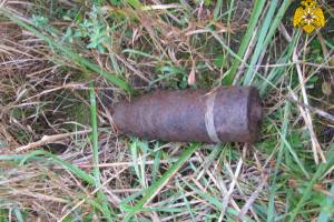 В поле возле поселка в Дубровском районе нашли артиллерийский снаряд 