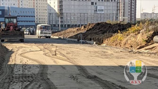 В Брянске продолжается строительство дороги по улице Счастливой 