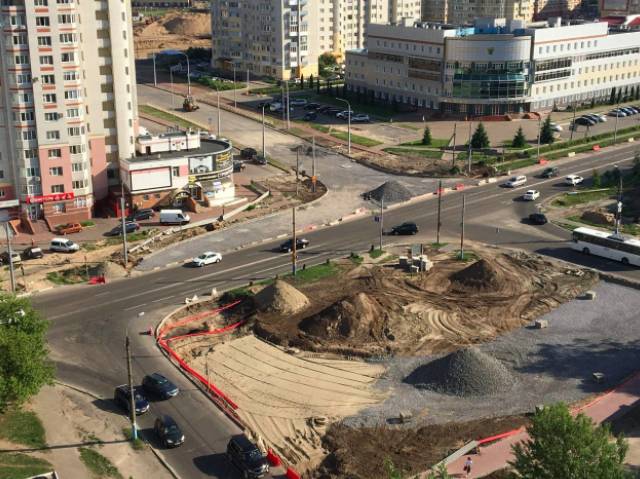 В Брянске на 79% построили дорогу на улице Советской