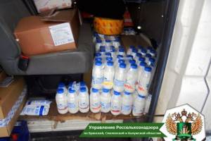 В Брянскую область не впустили 1,8 тонны мяса и молочной продукции