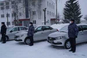 Брянские росгвардейцы получили три новых автомобиля