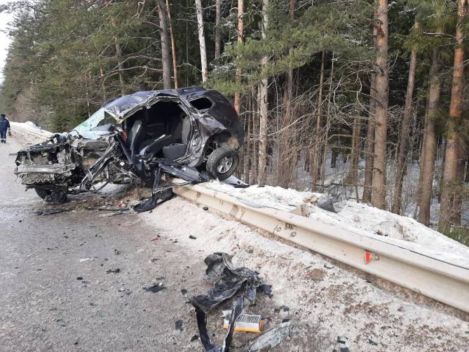 На брянской трассе уснувший за рулем 20-летний водитель устроил смертельное ДТП