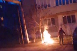 В Новозыбкове женщина устроила костер возле газовых труб