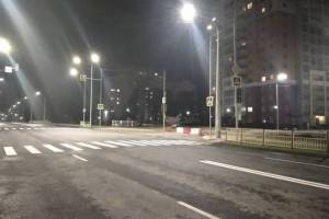 В Брянске разогнали мрак на дороге по улице Советской