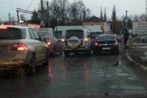В Брянске на переезде на улице Почтовой произошло ДТП