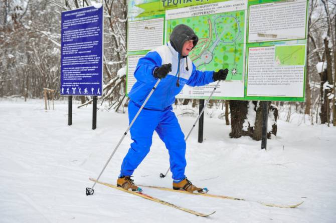 В Брянской области МЧС определило лучших лыжников