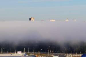 В Брянске сфотографировали мистический туман
