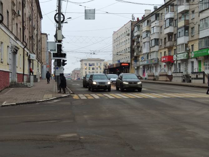 В центре Брянска погас светофор