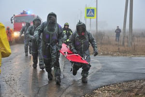 На брянской трассе инсценировали крупное ДТП