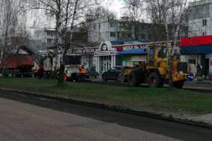 В Брянске начали снимать асфальт на улице 22-го Съезда КПСС