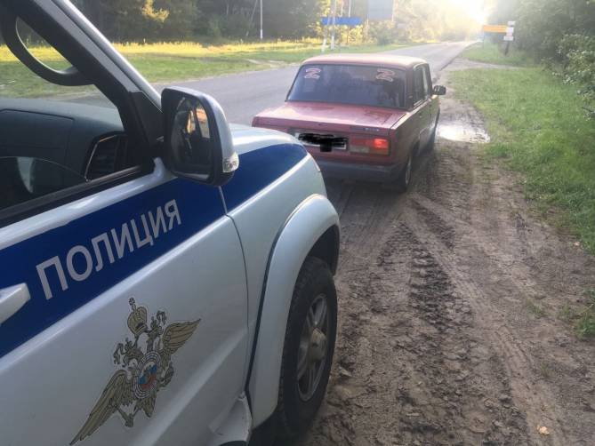В Климово поймали пьяного 29-летнего водителя ВАЗ